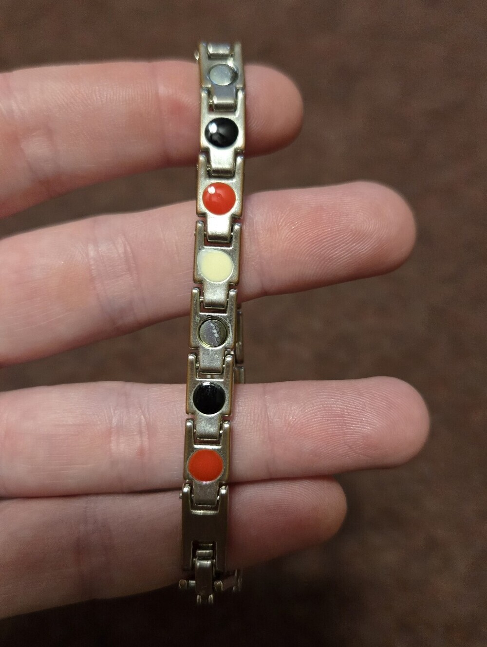 Magnetic Therapy Bracelet Men's 8in Some For The Color Is Missing